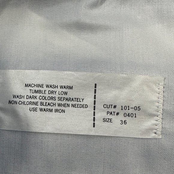 Aureus Men's Sz 36 Pant Pleated Raw Hem Needs To Be Tailored Blue New With Tags - Picture 6 of 16